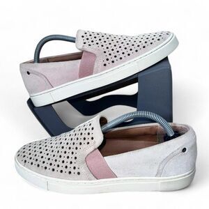 Frye & Co Peggy Perf Slip-on Suede Sneakers Pink 79251-BUS Women's 7
